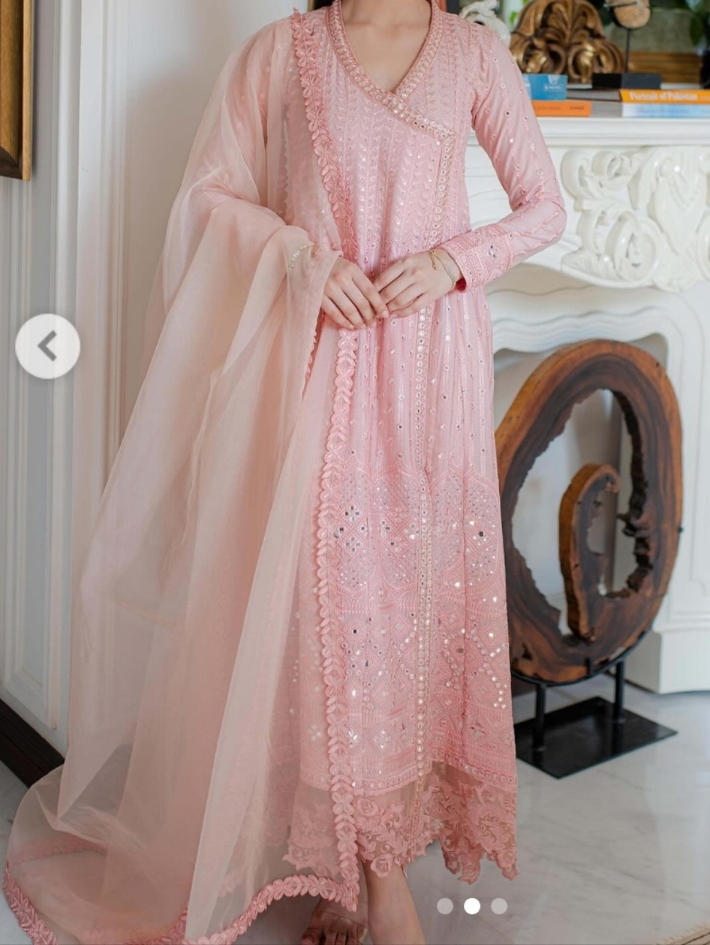Ayesha Somaya Long Sleeve 3 Piece Dress - Picture 10 of 11